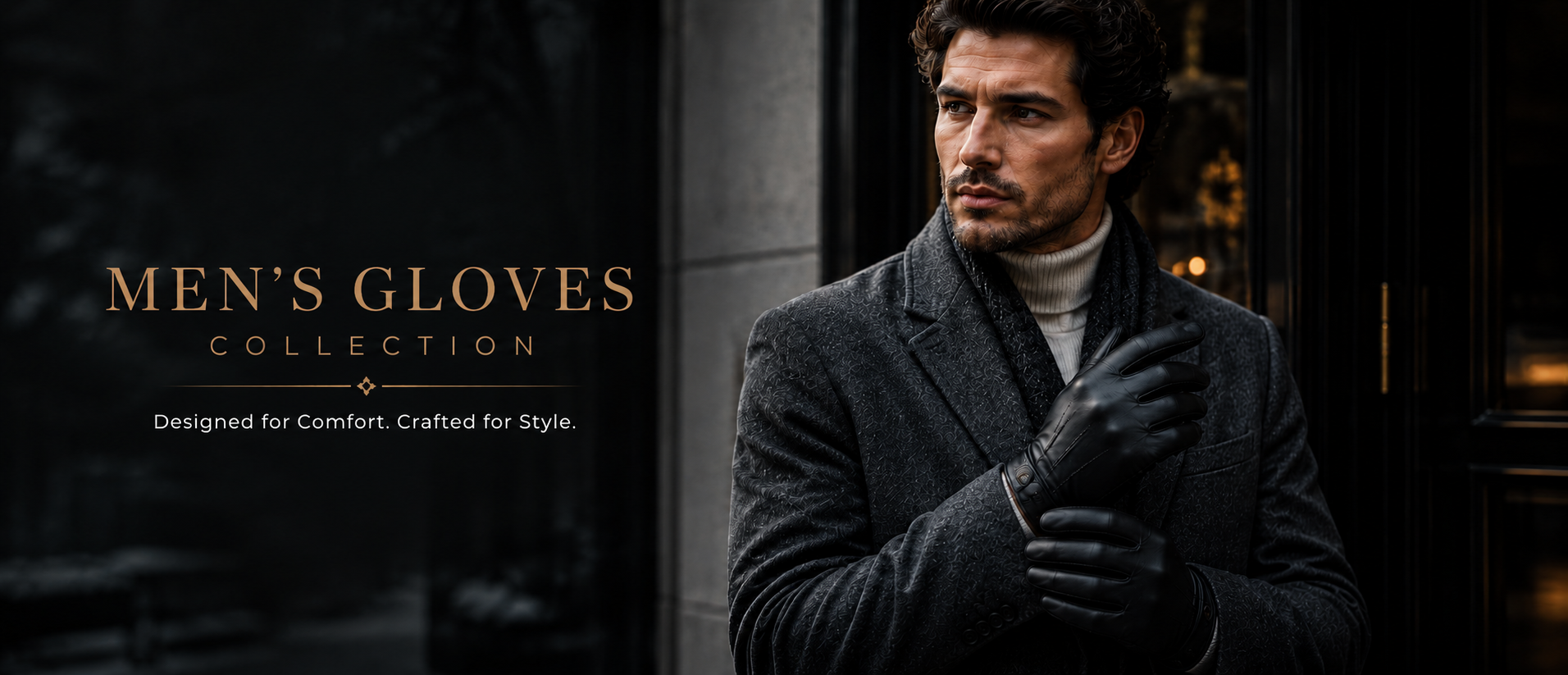 Winter Solid Men gloves