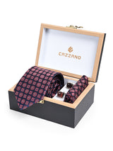 NAVY MEDALLION TIE SET 