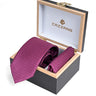 MAGENTA NAVY MINI SQUARE TIE SET