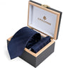 MIDNIGHT NAVY WINDOWPANE TIE SET