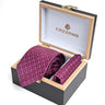 PLUM PINK DIAMOND TIE SET