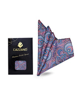 BLUE PINK POCKET SQUARE