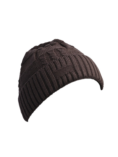 Cazzano Men Brown Style Woollen Cap | Trendy Winter Headwear