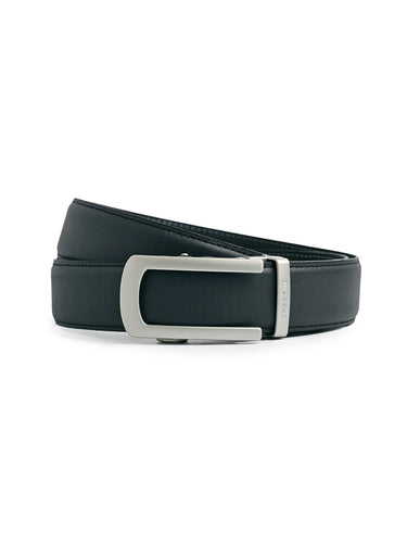 Men's leather belt With Slider Buckle