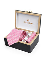 PINK MEDALLION TIE SET 