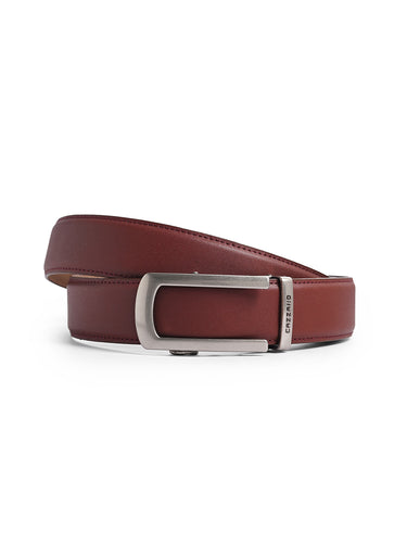 Men's Leather Belt With Slider Buckle