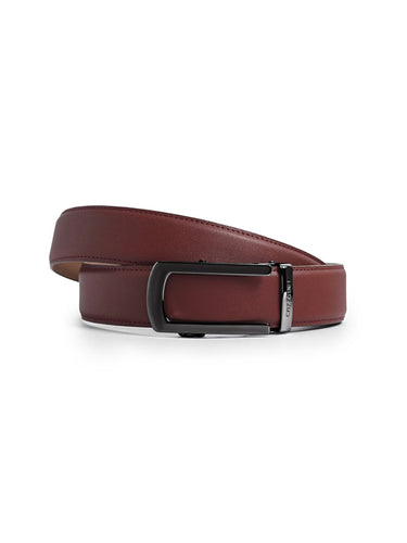 Men's Leather Belt With Slider Buckle