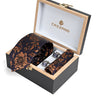 DARK NAVY TIE SET WITH CUFFLINKS