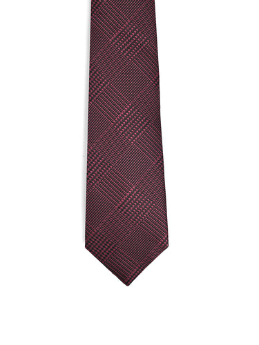 BURGUNDY TEXTURED NECKTIE