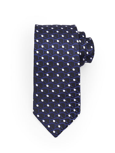 Cazzano Microfiber Polka Print Tie Set for Weddings, Business & Gifting Etc