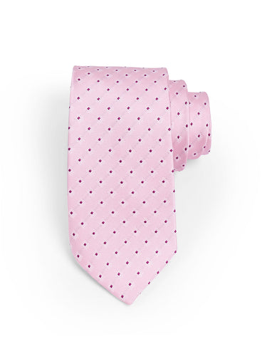 PINK POLKA DOT NECKTIE