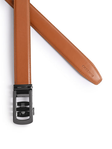 Men's Leather Belt With Slider Buckle