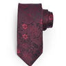 MAROON FLORAL NECKTIE