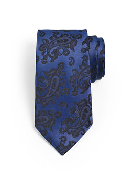 PRINTED BLUE NECKTIE