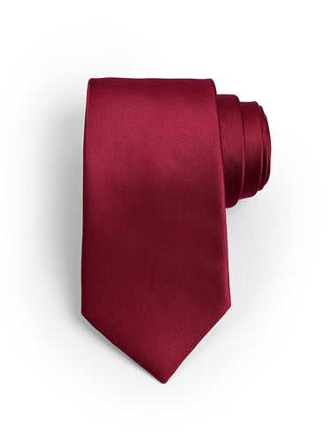 RED SOLID NECKTIE