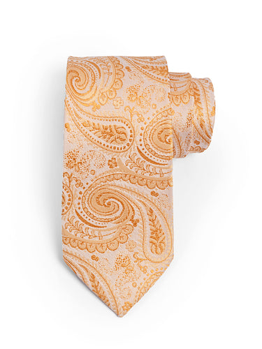 Cazzano Yellow Printed Complete Formal Look: Box Tie, Pocket Square & Cufflink