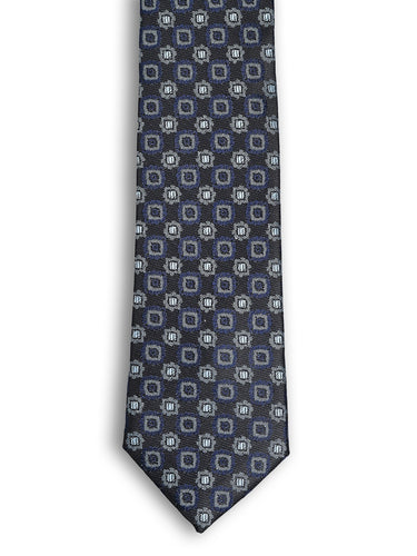 NAVY BLUE POLKA DOT NECKTIE