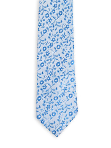 Men Neck Floral Skinny Tie
