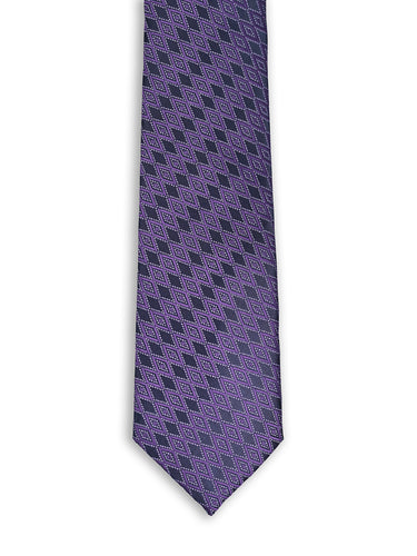 PURPLE PRINTED NECKTIE