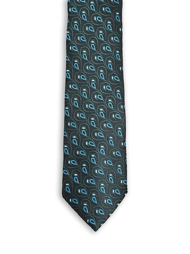 DARK GREEN POLKA DOT NECKTIE