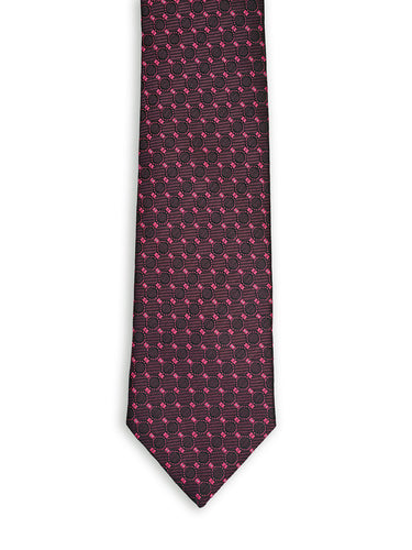MAROON POLKA DOT NECKTIE
