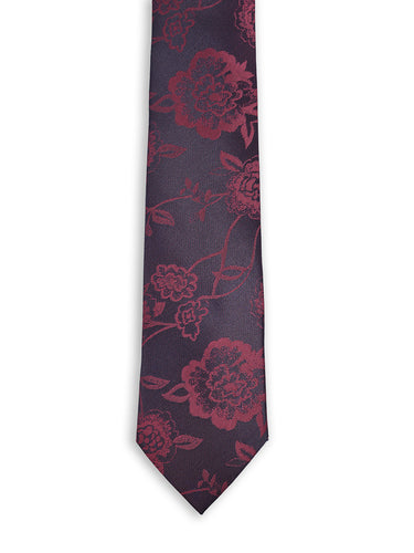 Men's Floral Skinny Tie