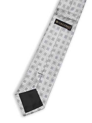 WHITE CHECKED NECKTIE