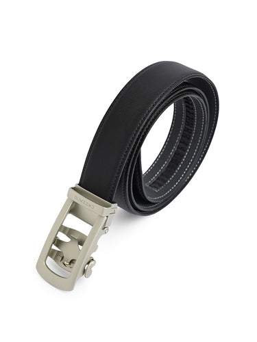 Men's leather belt With Slider Buckle