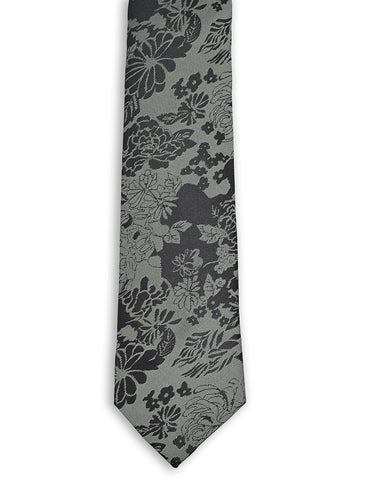 Men Neck Floral Skinny tie
