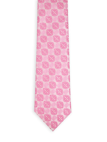 PINK CHECKED NECKTIE