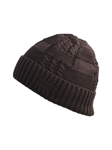 Cazzano Men Brown Style Woollen Cap | Trendy Winter Headwear