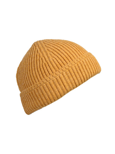 Cazzano Men Mustard Color Woollen Beanie | Versatile Winter Accessory