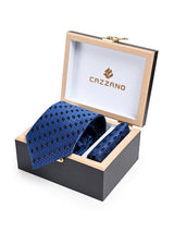 ROYAL BLUE TIE & POCKET SQUARE