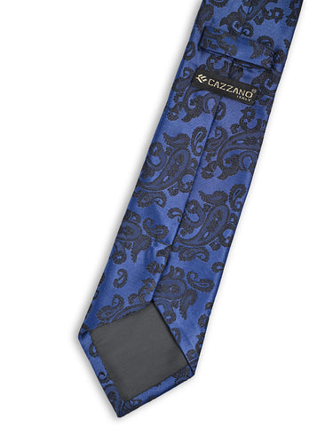 PRINTED BLUE NECKTIE