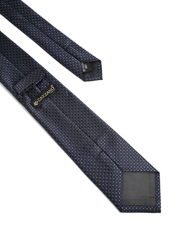 MEN NAVY BLUE CHECKERED NECKTIE