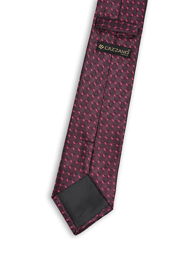 MAROON POLKA DOT NECKTIE