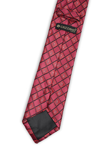 RED CHECKED NECKTIE