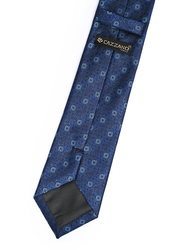 ROYAL BLUE PRINTED NECKTIE
