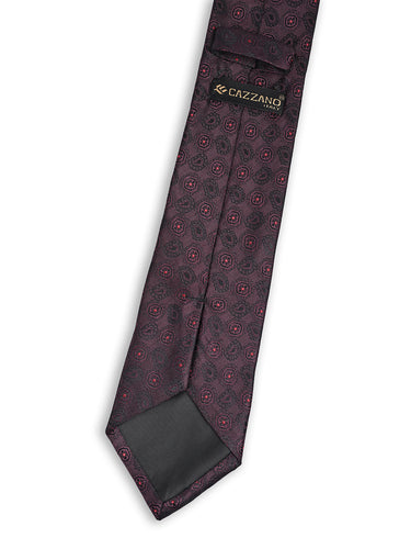 MAROON POLKA DOT NECKTIE