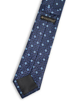 AZURE MOSAIC RETRO NECKTIE