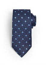 AZURE MOSAIC RETRO NECKTIE