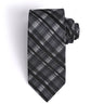 BLACK & GREY PLAID TIE