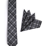 CLASSIC PLAID TIE WITH POCKET SQUARE