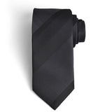 BLACK TIE WITH POCKET SQUARE