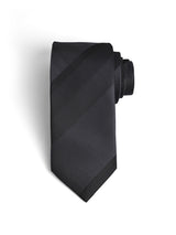 BLACK TEXTURED NECKTIE