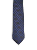 BLUE BASKETWEAVE NECKTIE