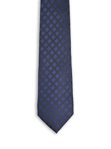 BLUE BASKETWEAVE NECKTIE