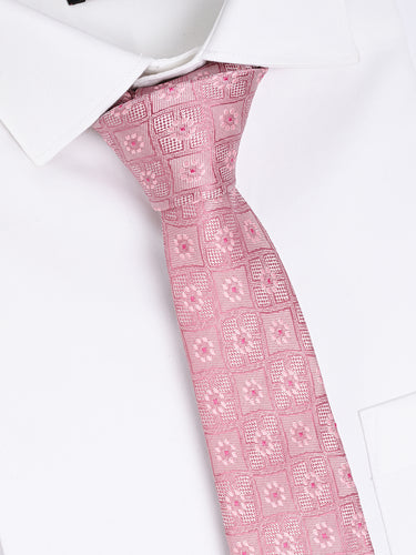 BLUSH PINK MOSAIC NECKTIE