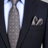 GREY CHECKERED TIE
