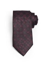 BURGUNDY MOTIF NECKTIE